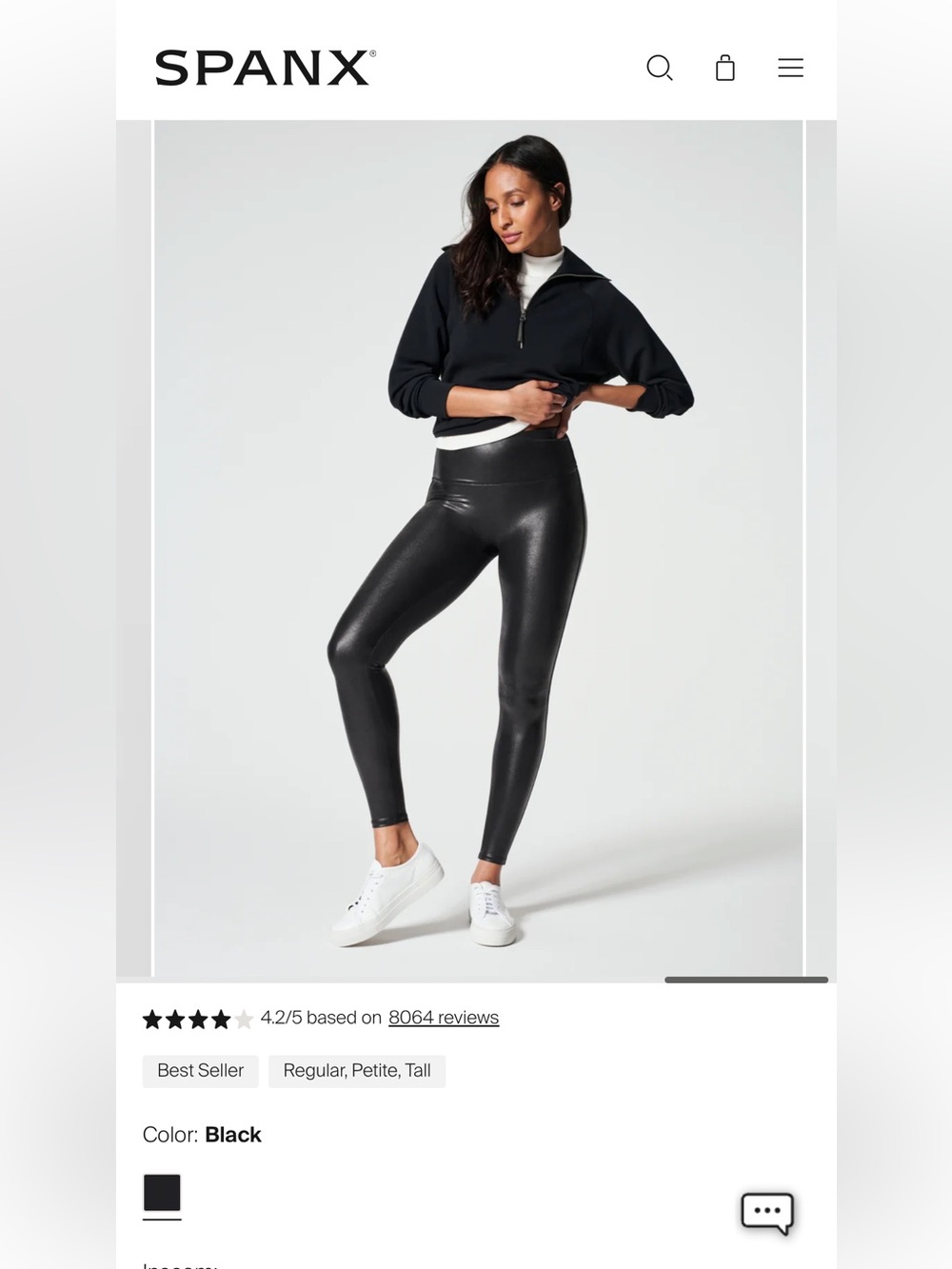 SPANX SPANXshape Faux Leather Leggings